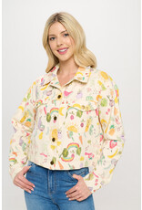 SM Wardrobe Fruit & Veggie Print Jacket