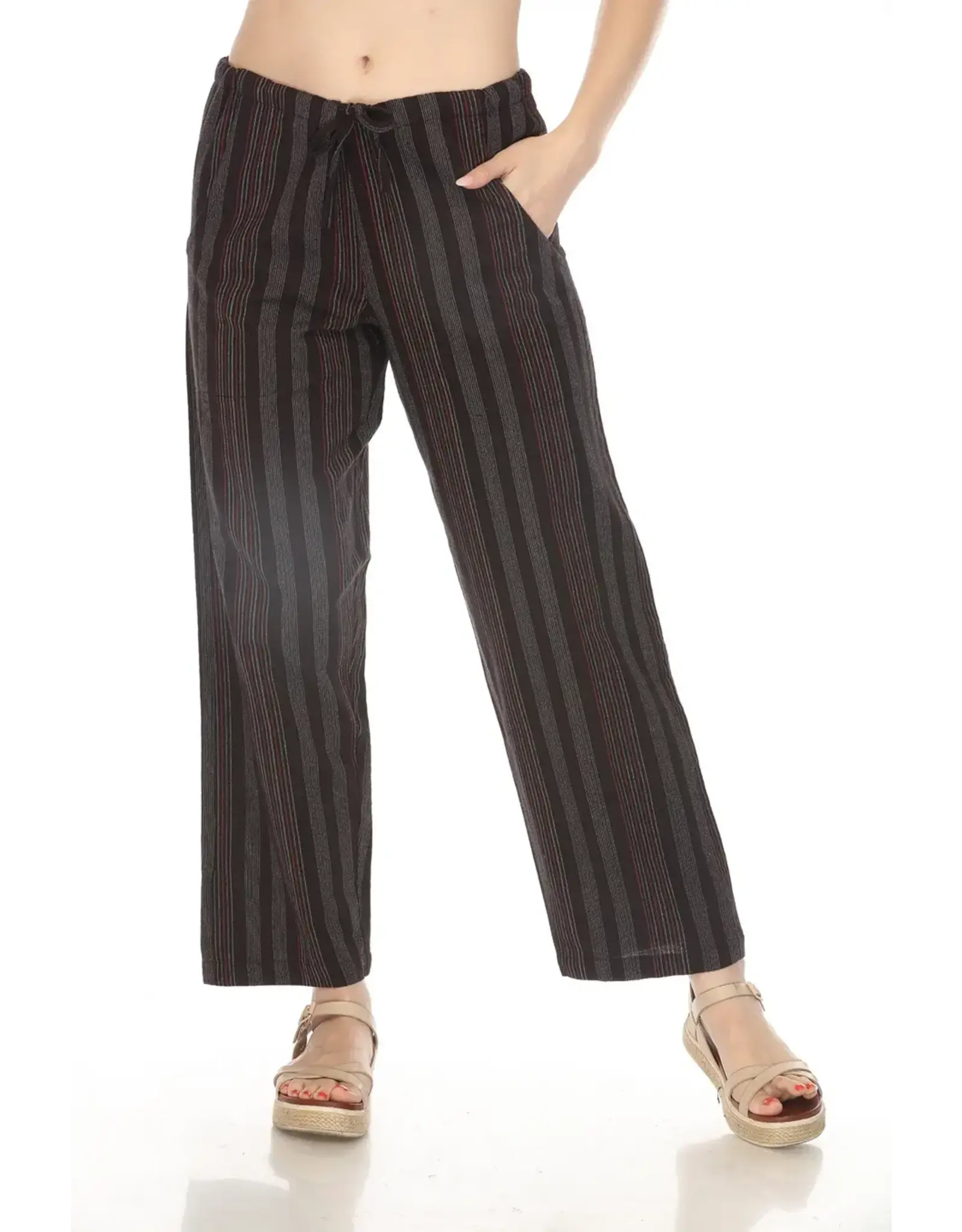 Lakhay's Unisex Drawstring Stripe Pants