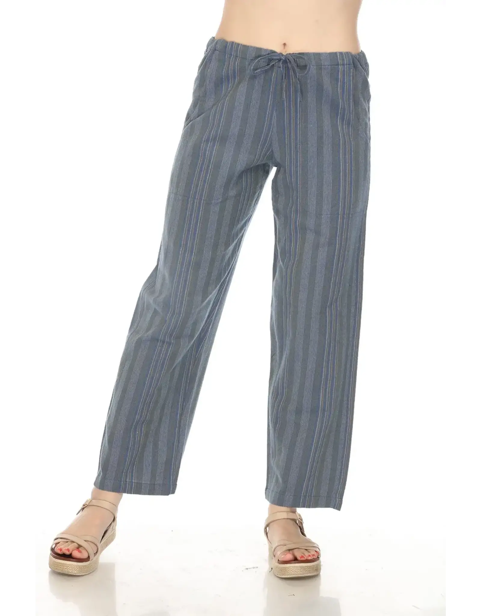 Lakhay's Unisex Drawstring Stripe Pants