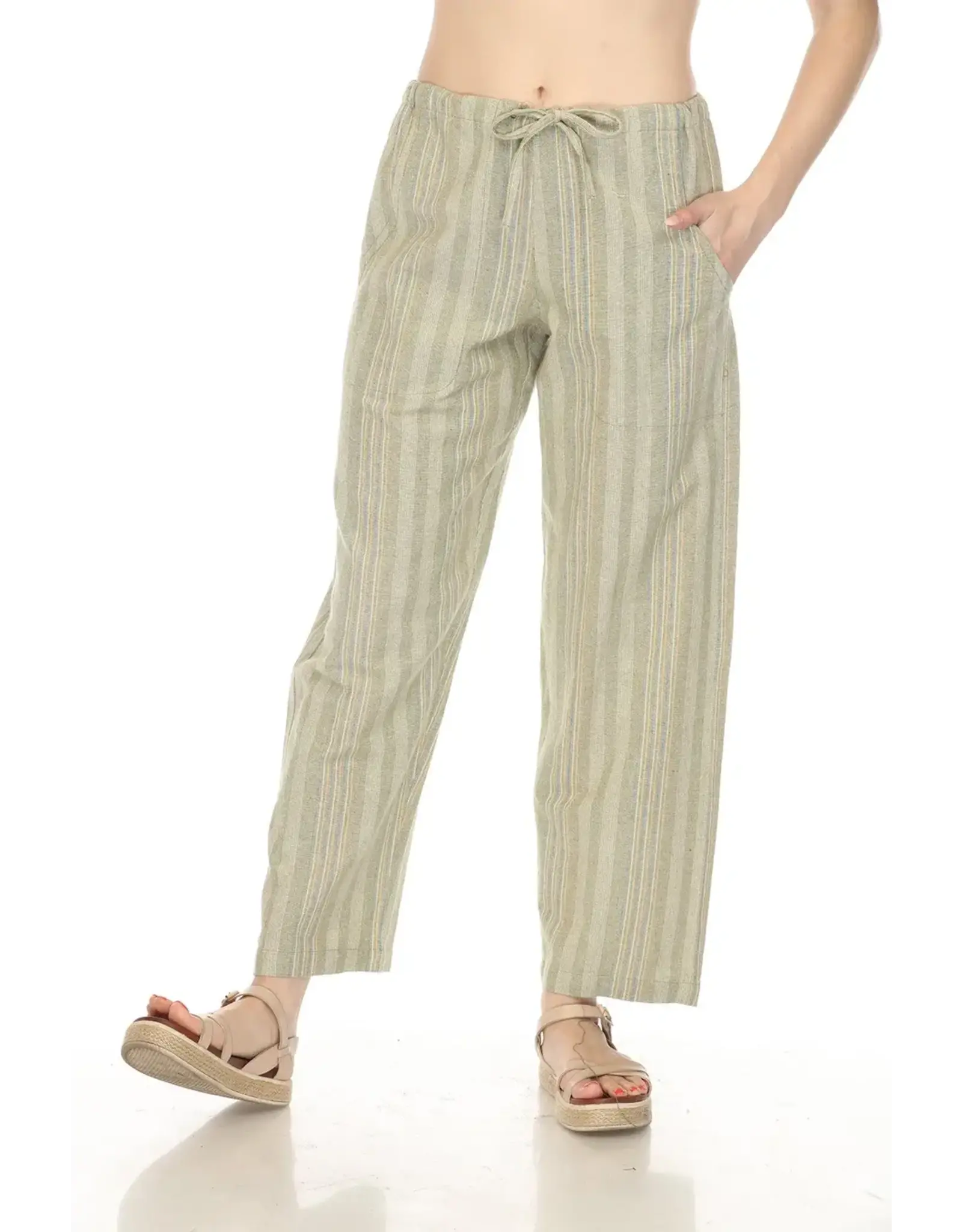 Lakhay's Unisex Drawstring Stripe Pants