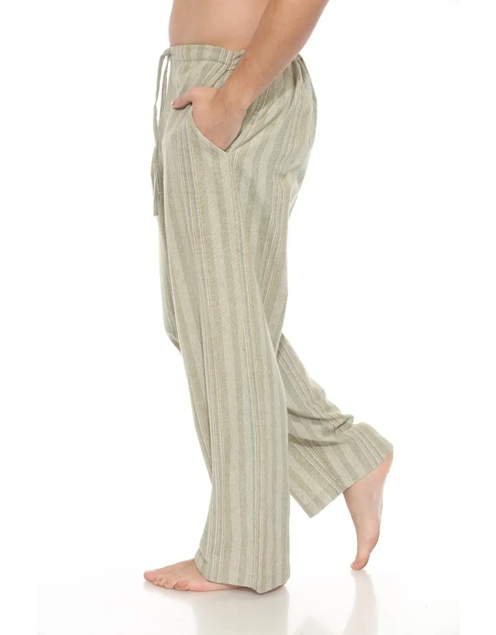 Lakhay's Unisex Drawstring Stripe Pants