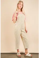 Very J Floral Printed Overall Jumpsuit