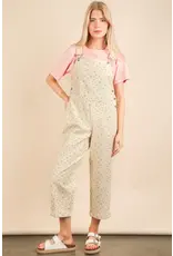 Very J Floral Printed Overall Jumpsuit