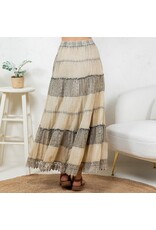 Young Threads 7 Tiered Crinkle Lace Skirt