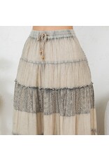 Young Threads 7 Tiered Crinkle Lace Skirt