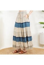 Young Threads Boho Patchwork Long Skirt