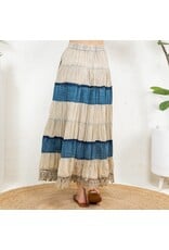 Young Threads Boho Patchwork Long Skirt