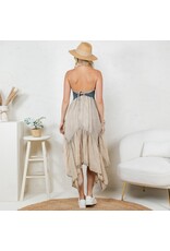 Young Threads Handkerchief Hem Midi Dress