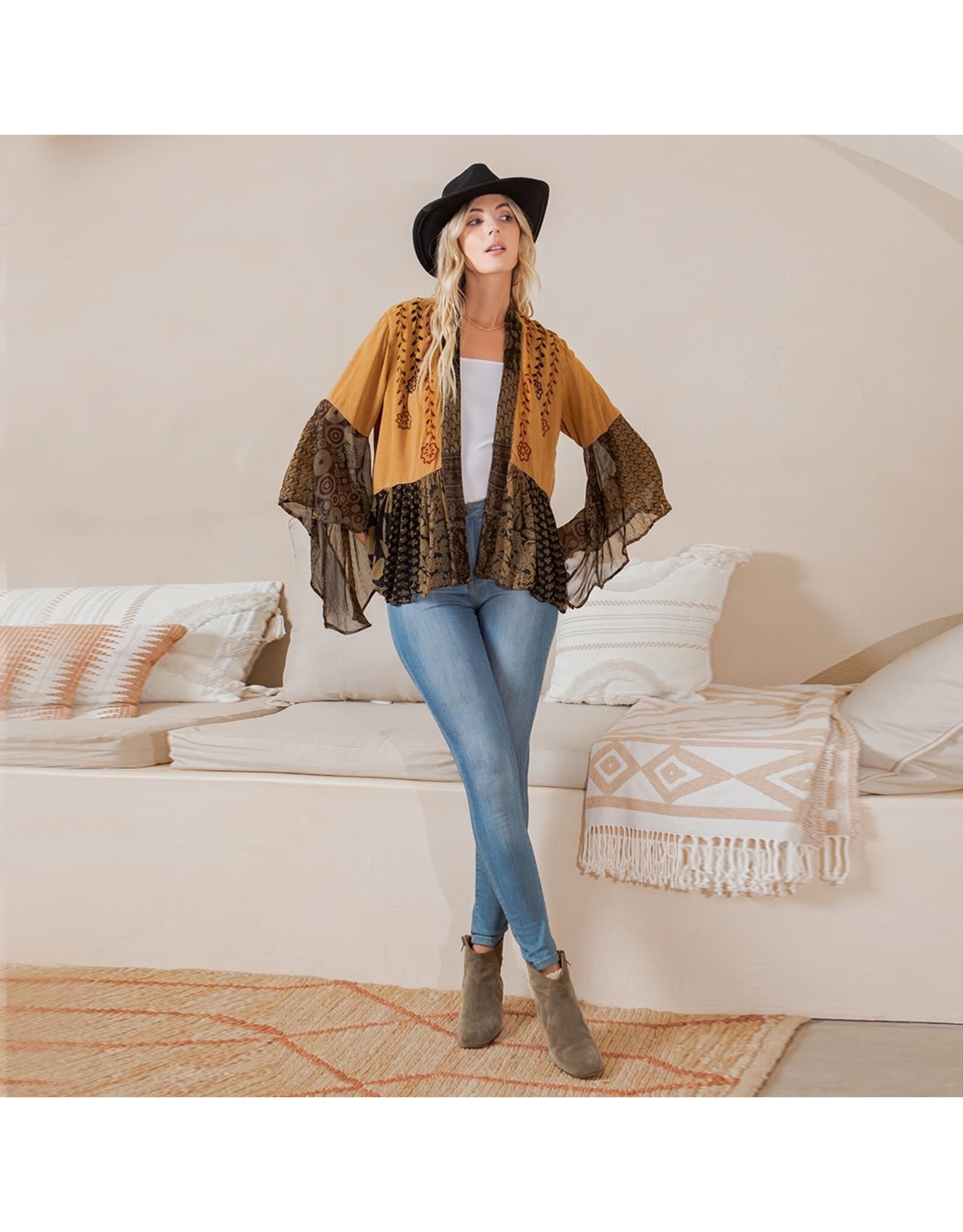 Young Threads Western Kimono Shrug