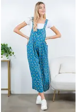 LA Soul Floral Print Overalls