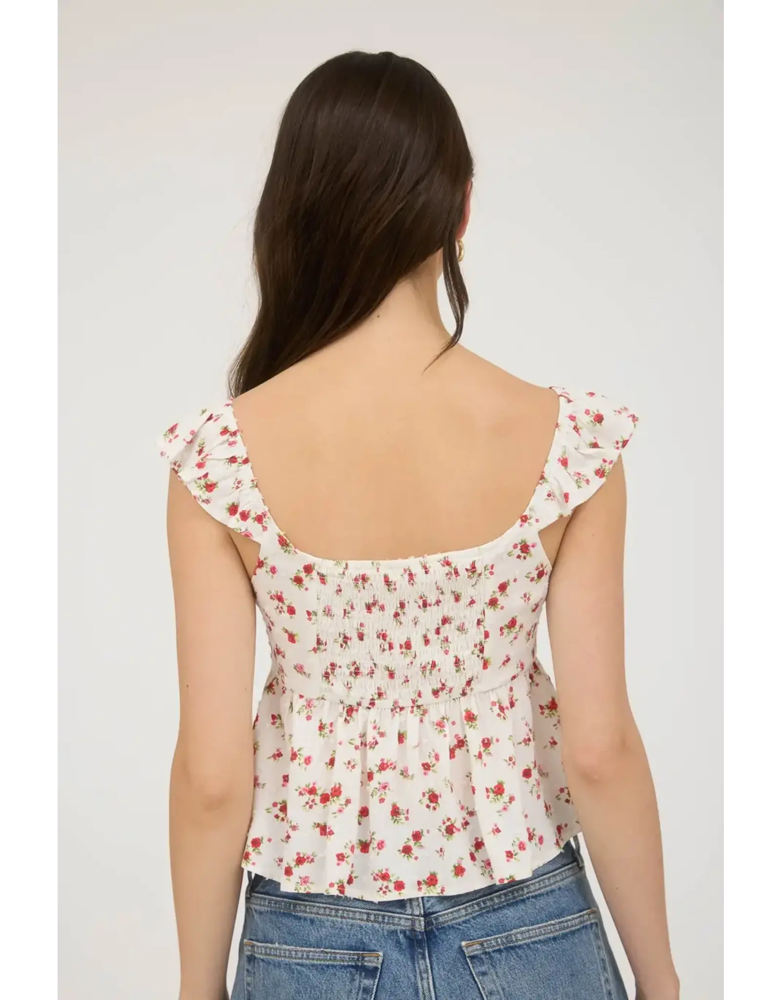 Blu Pepper Floral Crop Top