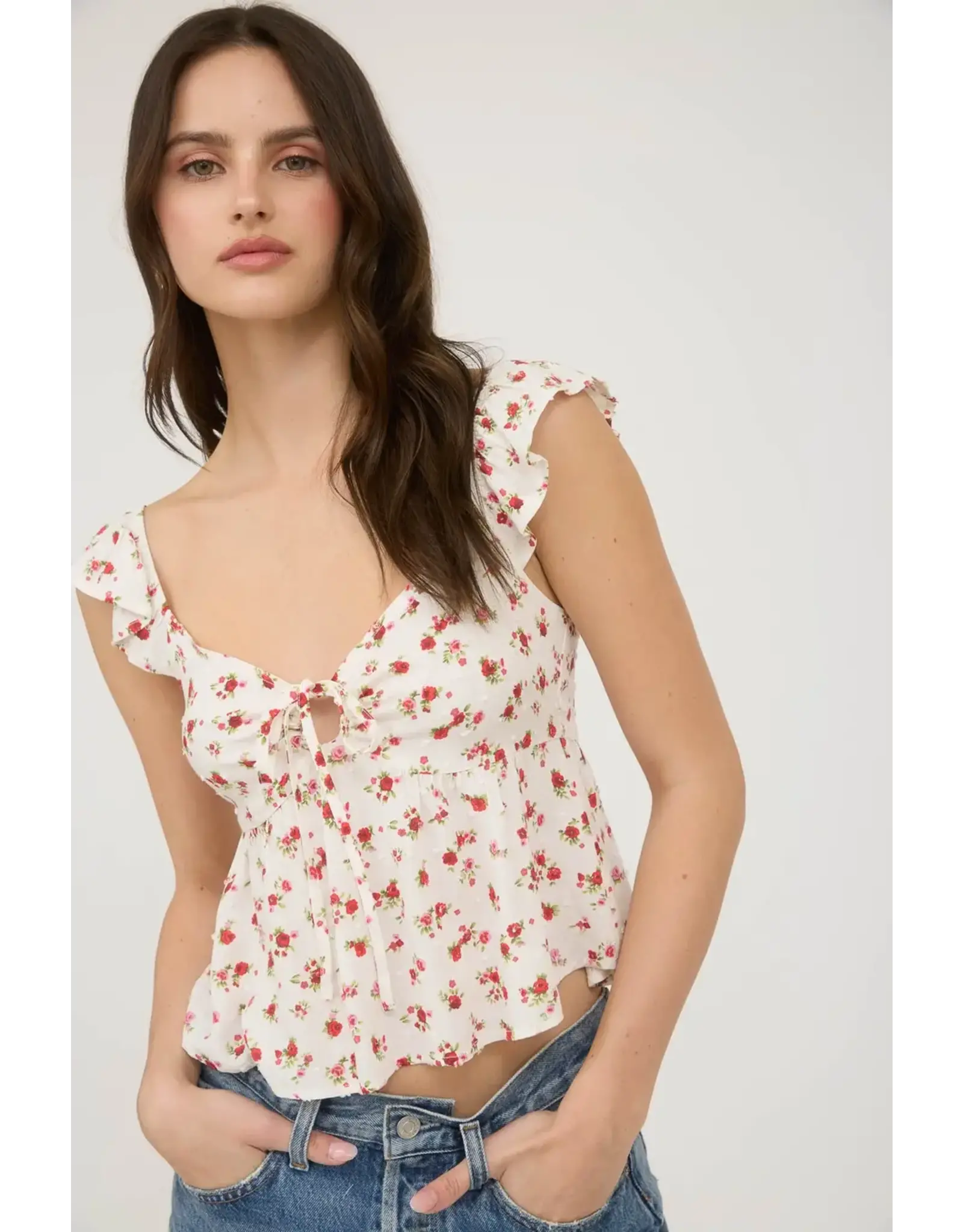 Blu Pepper Floral Crop Top