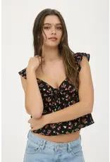 Blu Pepper Floral Crop Top