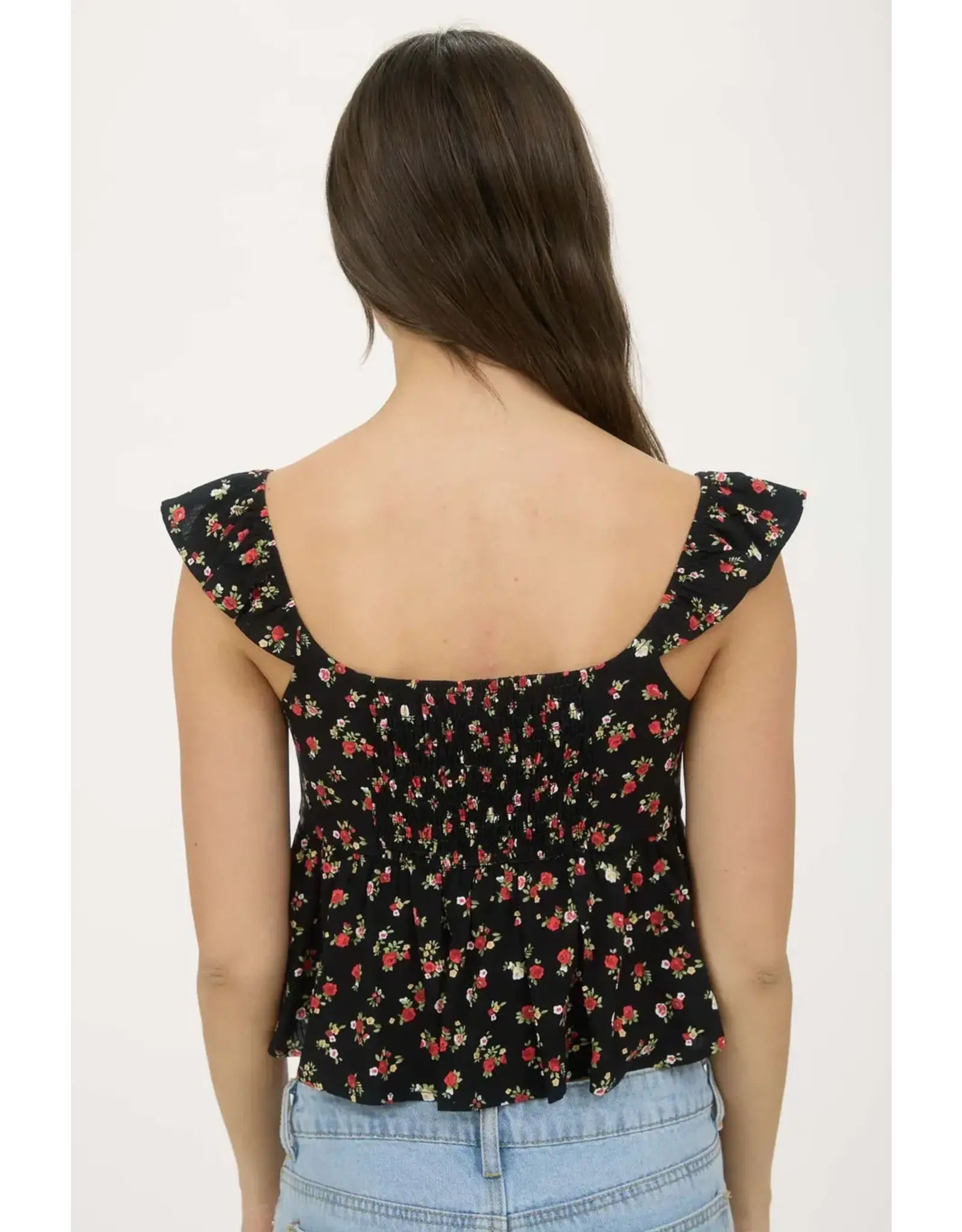 Blu Pepper Floral Crop Top