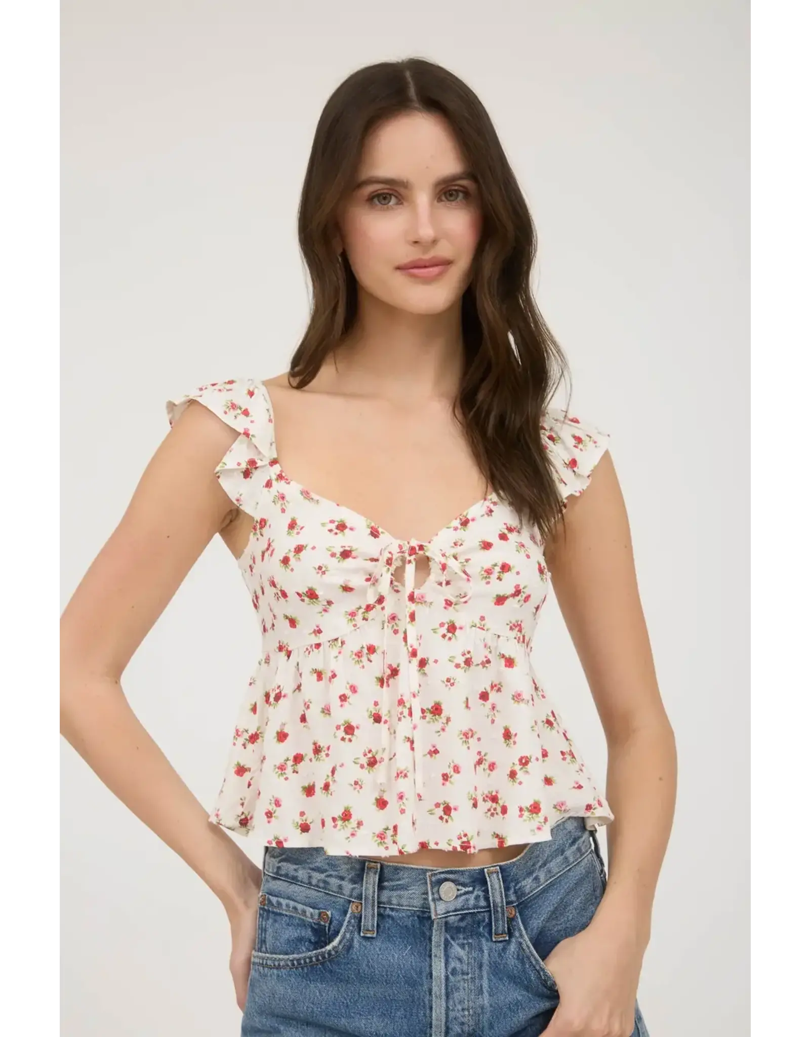 Blu Pepper Floral Crop Top