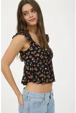 Blu Pepper Floral Crop Top