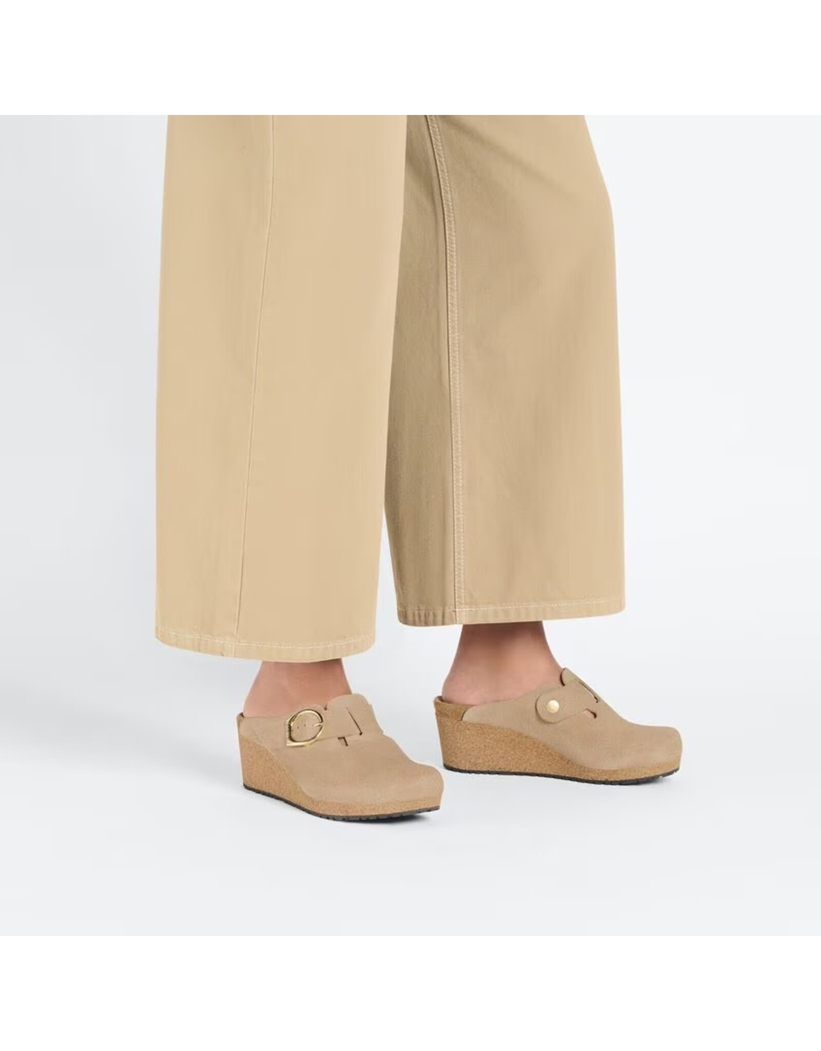 Birkenstock Fanny Ring Buckle Suede Clog