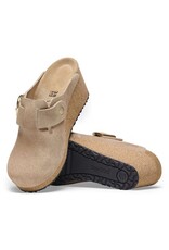 Birkenstock Fanny Ring Buckle Suede Clog