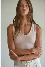 By Together Ribbed V-Neck Tank