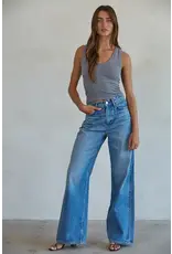 By Together Ribbed V-Neck Tank
