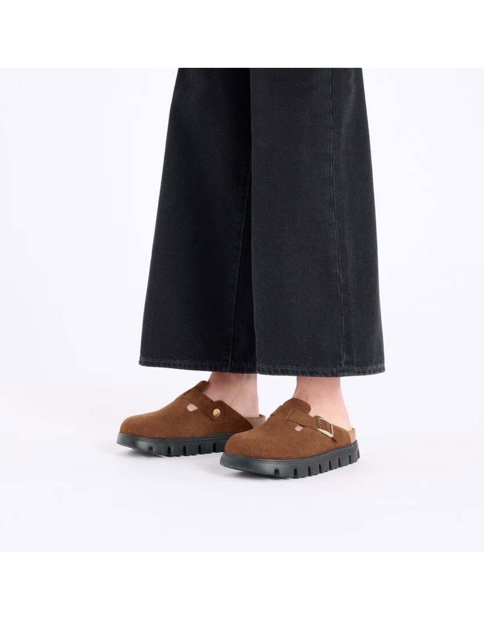 Birkenstock Boston Chunky Suede Clog