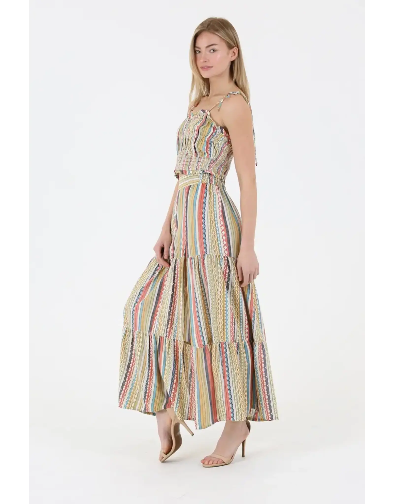 Angie Smocked Bodice Crop Top