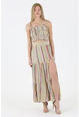 Angie Smocked Bodice Crop Top Angie Smocked Bodice Crop Top