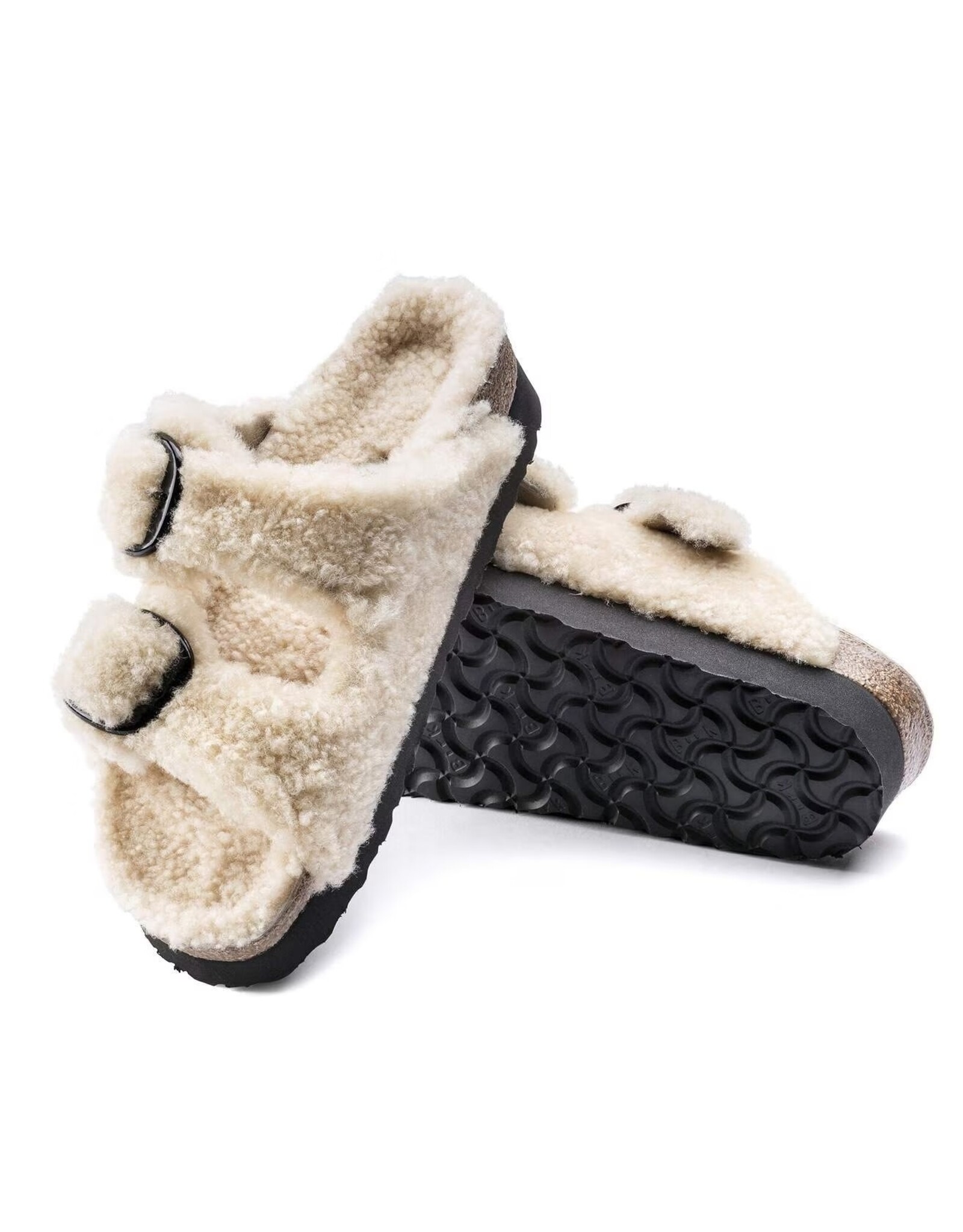 Birkenstock Arizona Big Buckle Shearling Platform Sandal