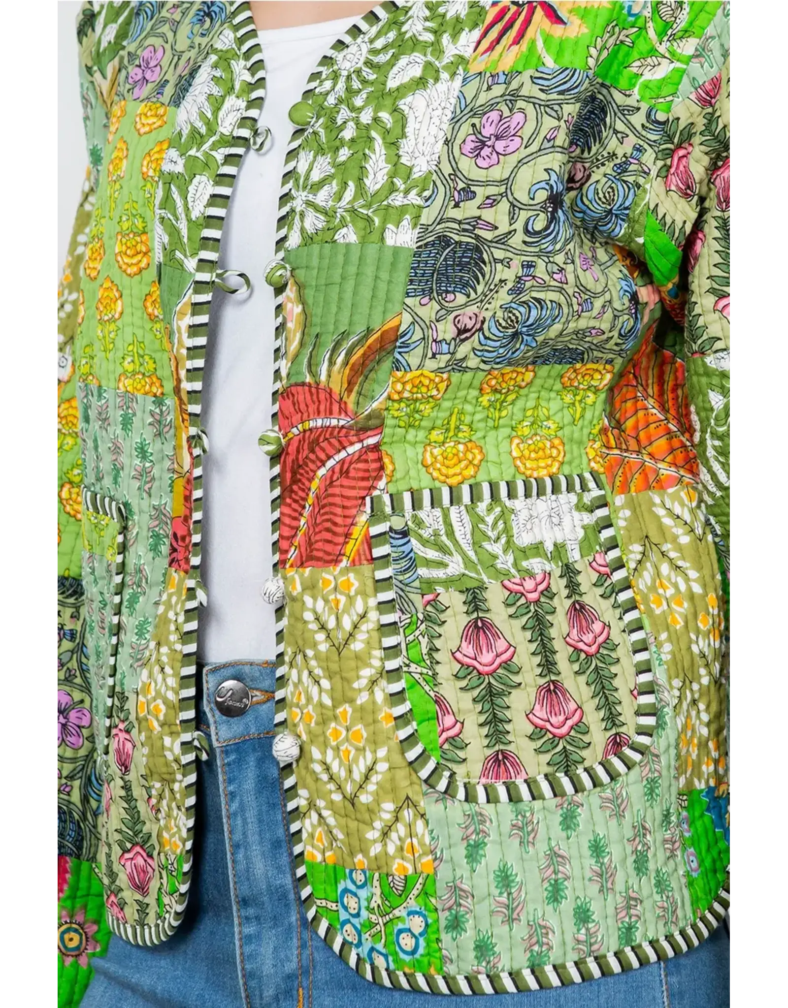 LA Soul Quilted Cotton Patch Jacket