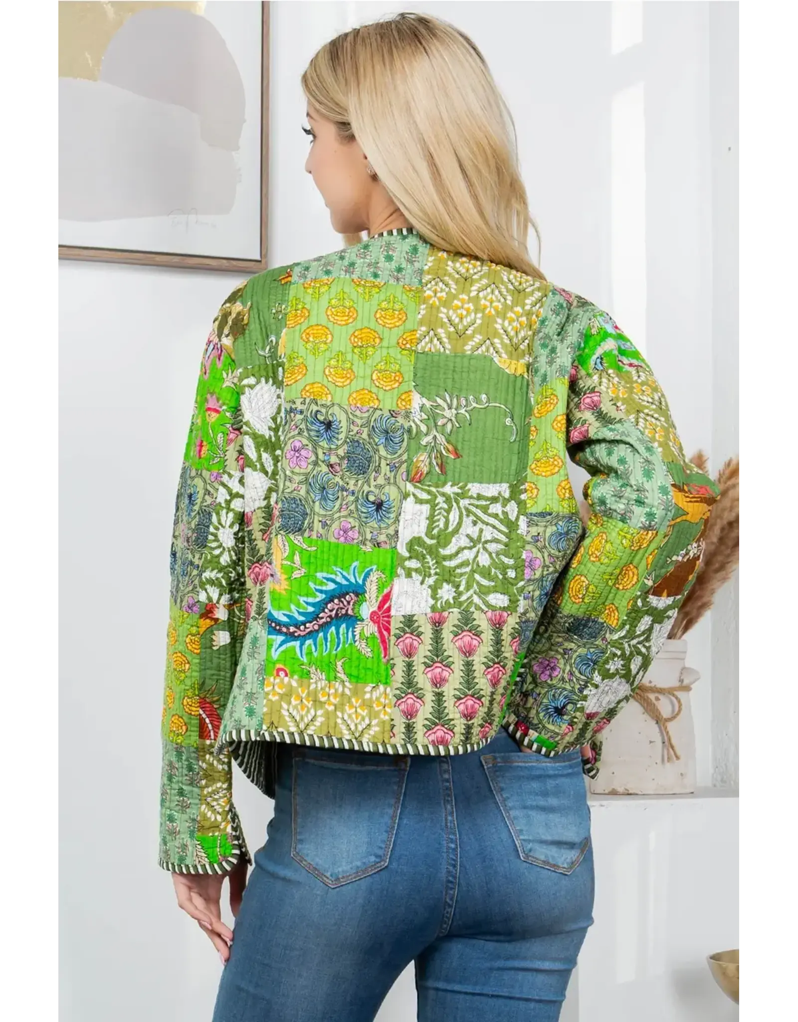 LA Soul Quilted Cotton Patch Jacket