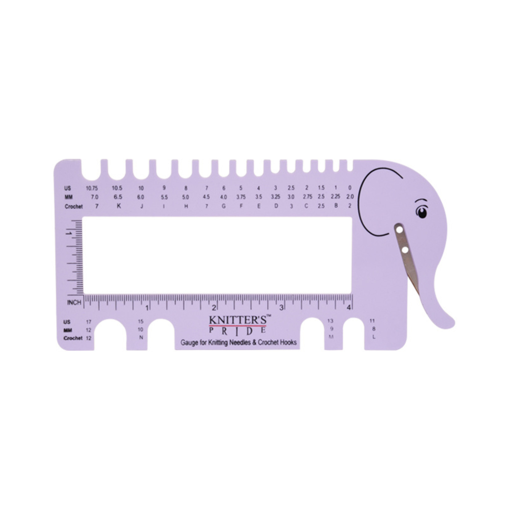Knitter's Pride Needle and Crochet Gauge Lilac
