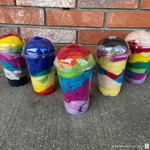 Baaad Anna's Yarn Store Corriedale Roving Cups