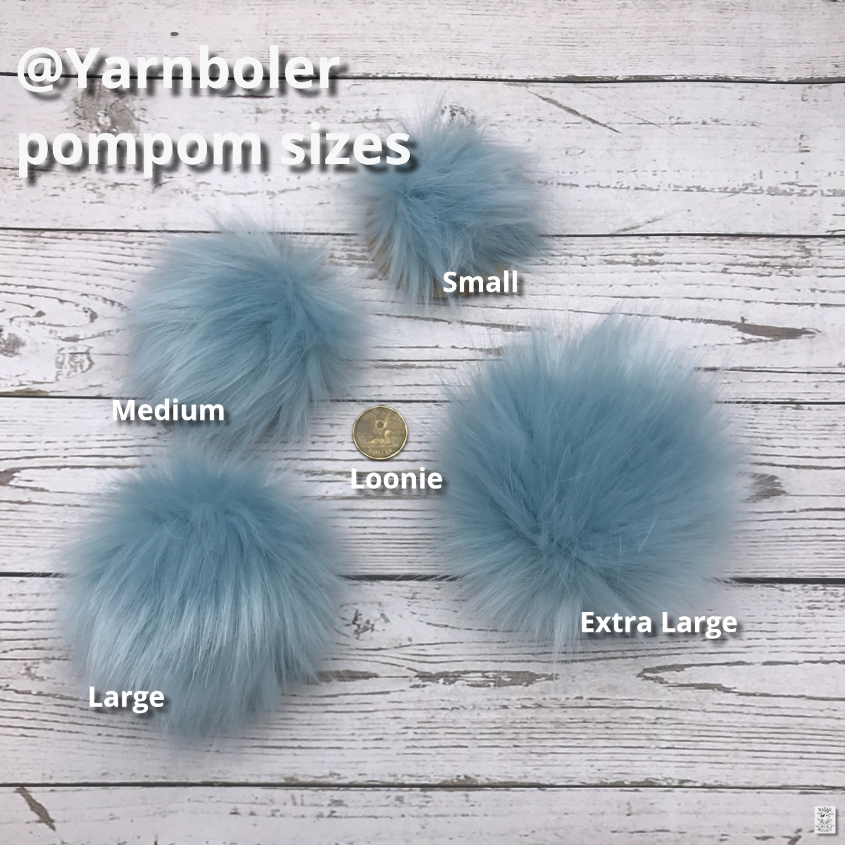 Yarnboler Yarnboler Faux Fur Pom Pom Small