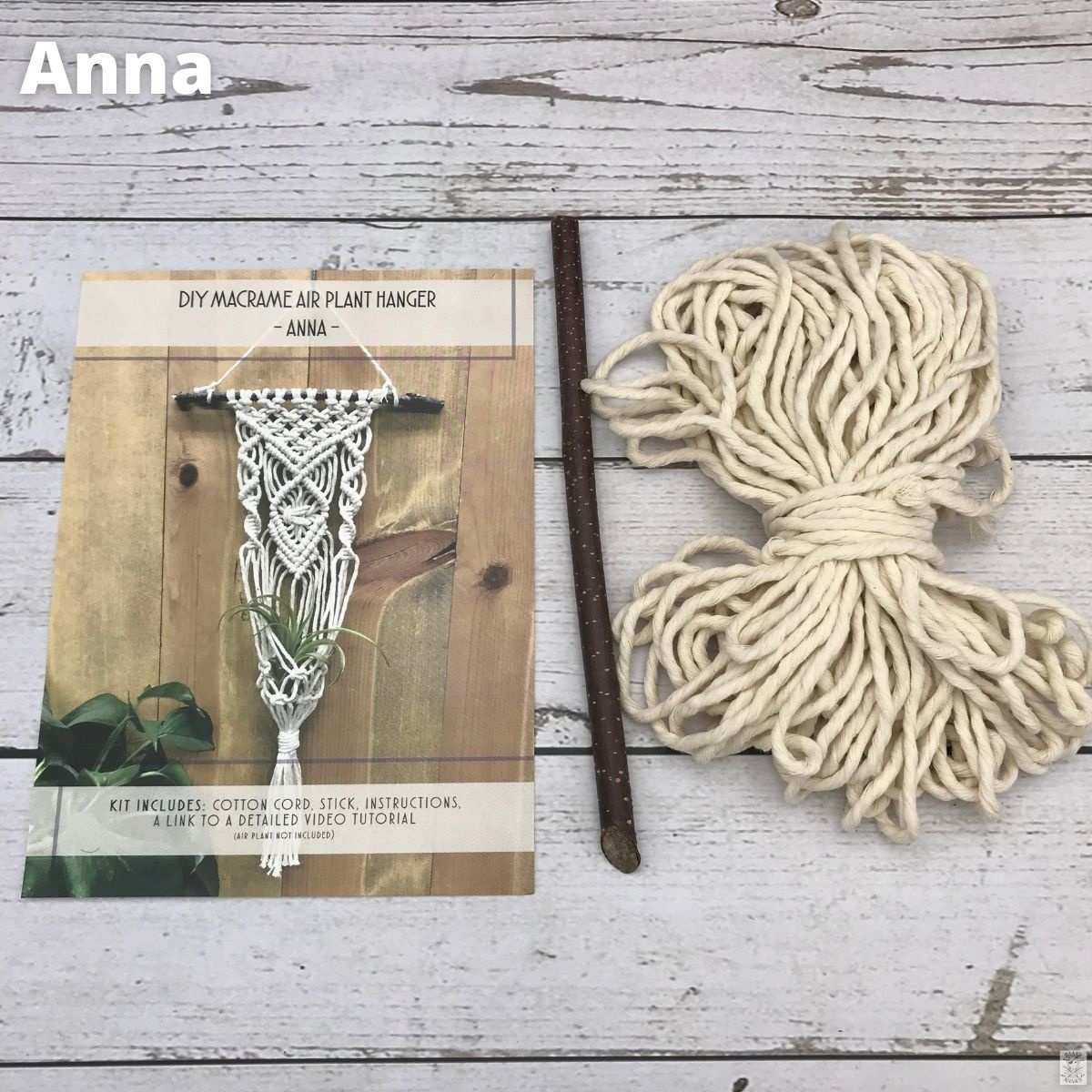 DIY Macrame Air Plant Hanger kit - The Anna