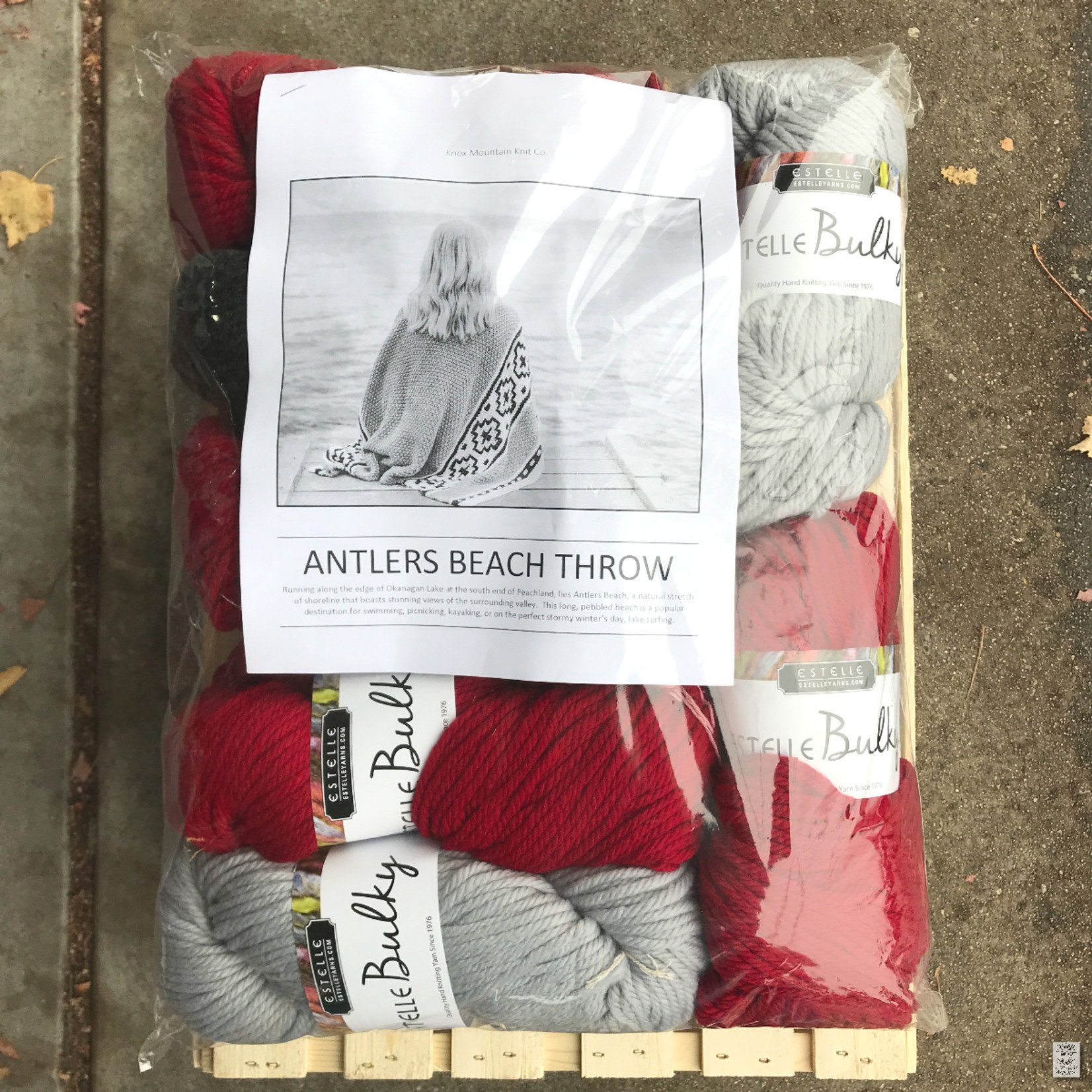 Antlers Beach Throw Kit (pattern not included)