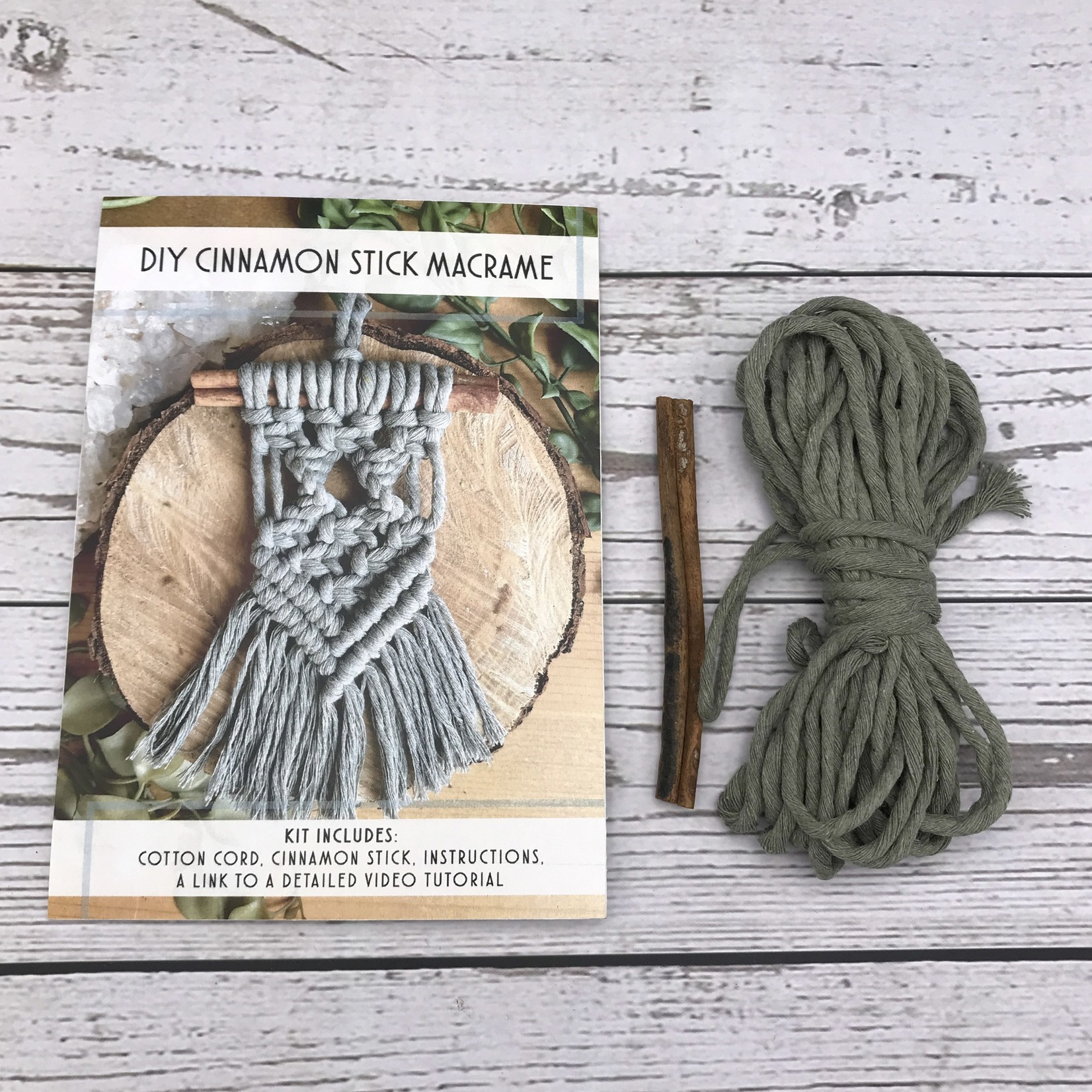 DIY Cinnamon Stick Macrame Kit