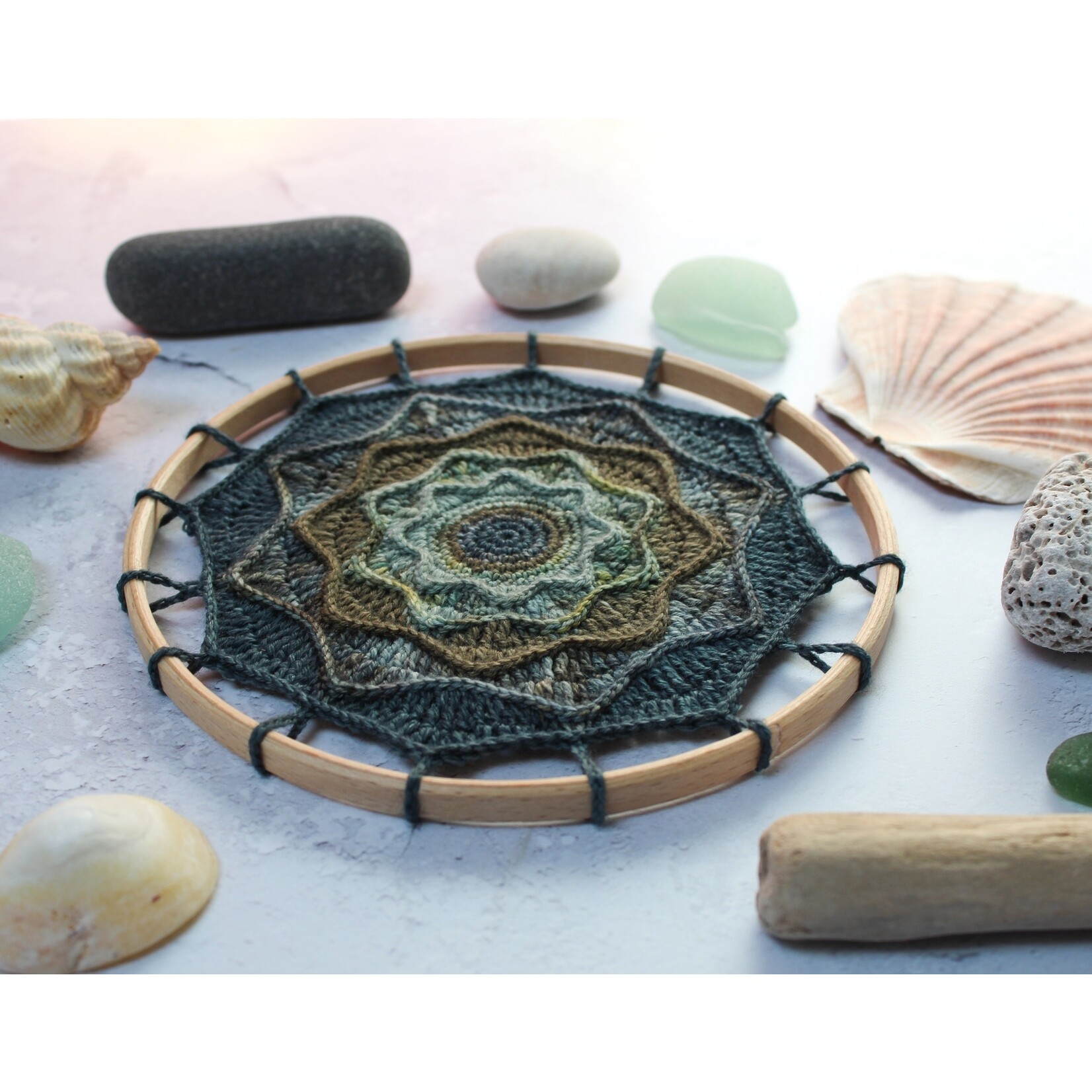 Pineapple Fibre Art Pineapple Fibre Art Rough Seas Hoop Kit