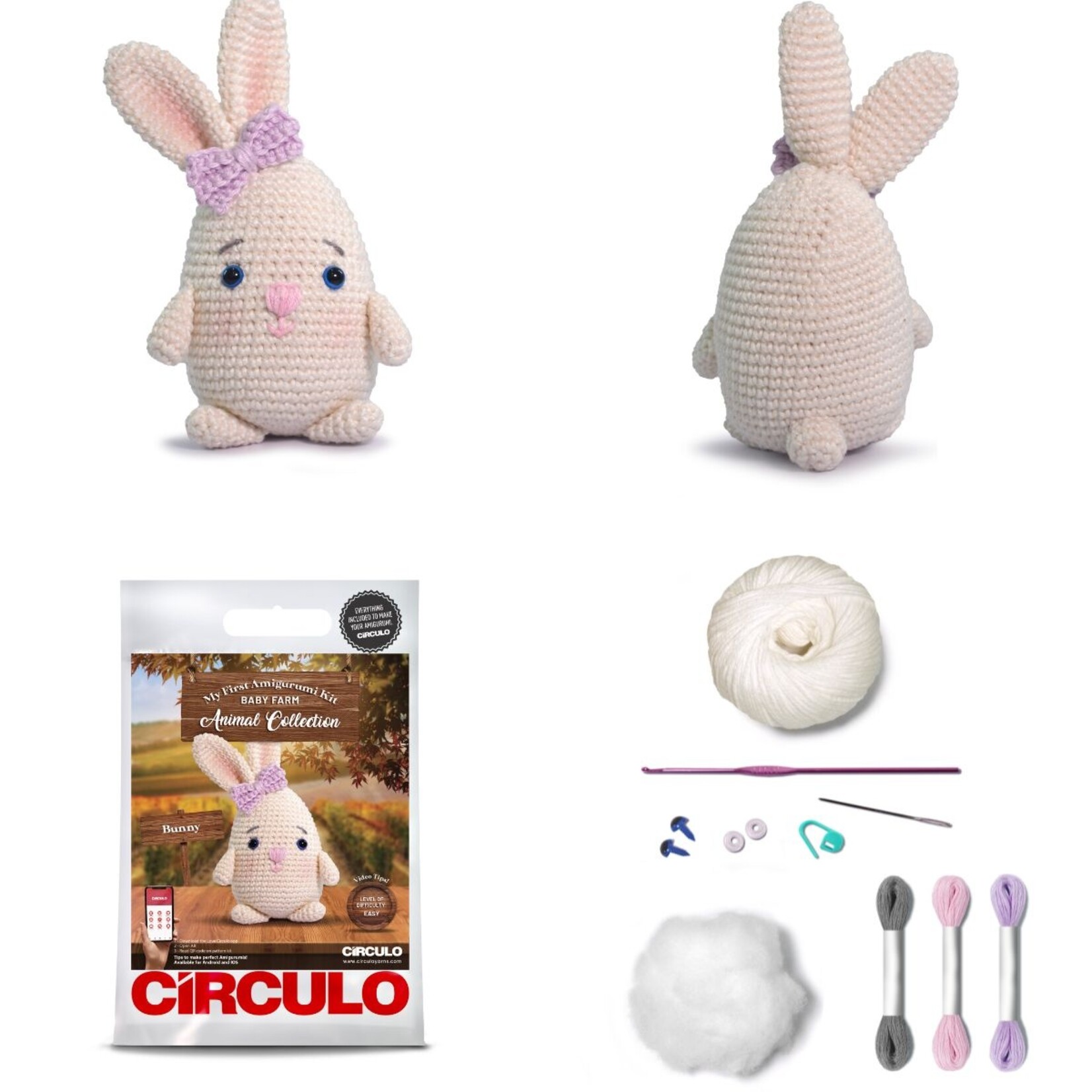 Circulo Circulo Amigurumi Kit: Farm Animals