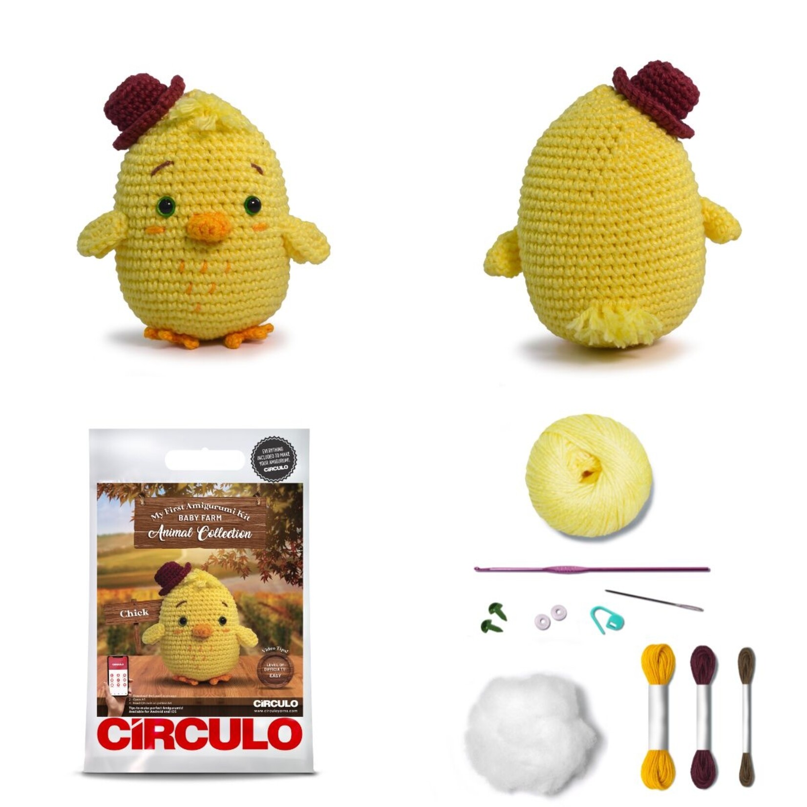 Circulo Circulo Amigurumi Kit: Farm Animals
