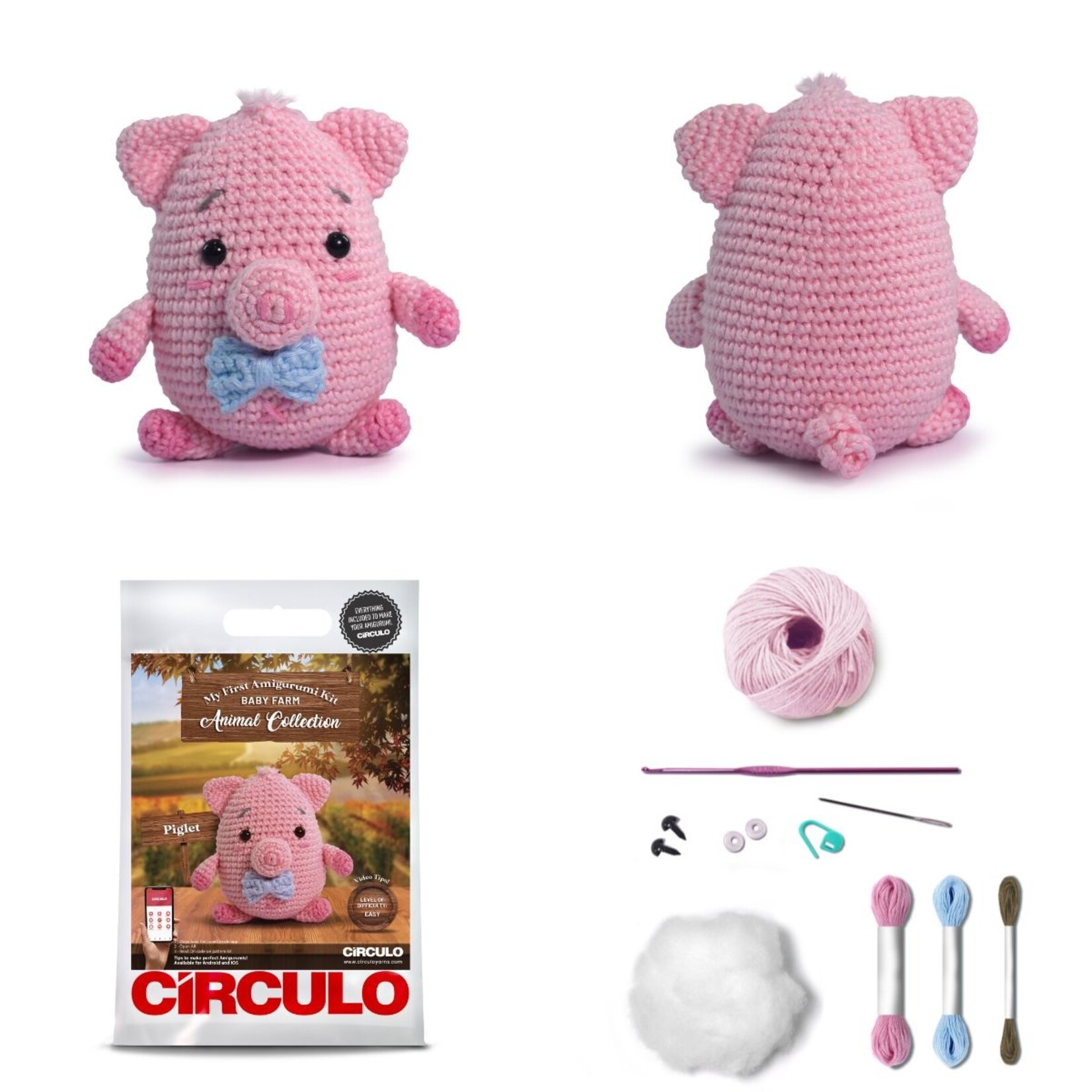 Circulo Circulo Amigurumi Kit: Farm Animals