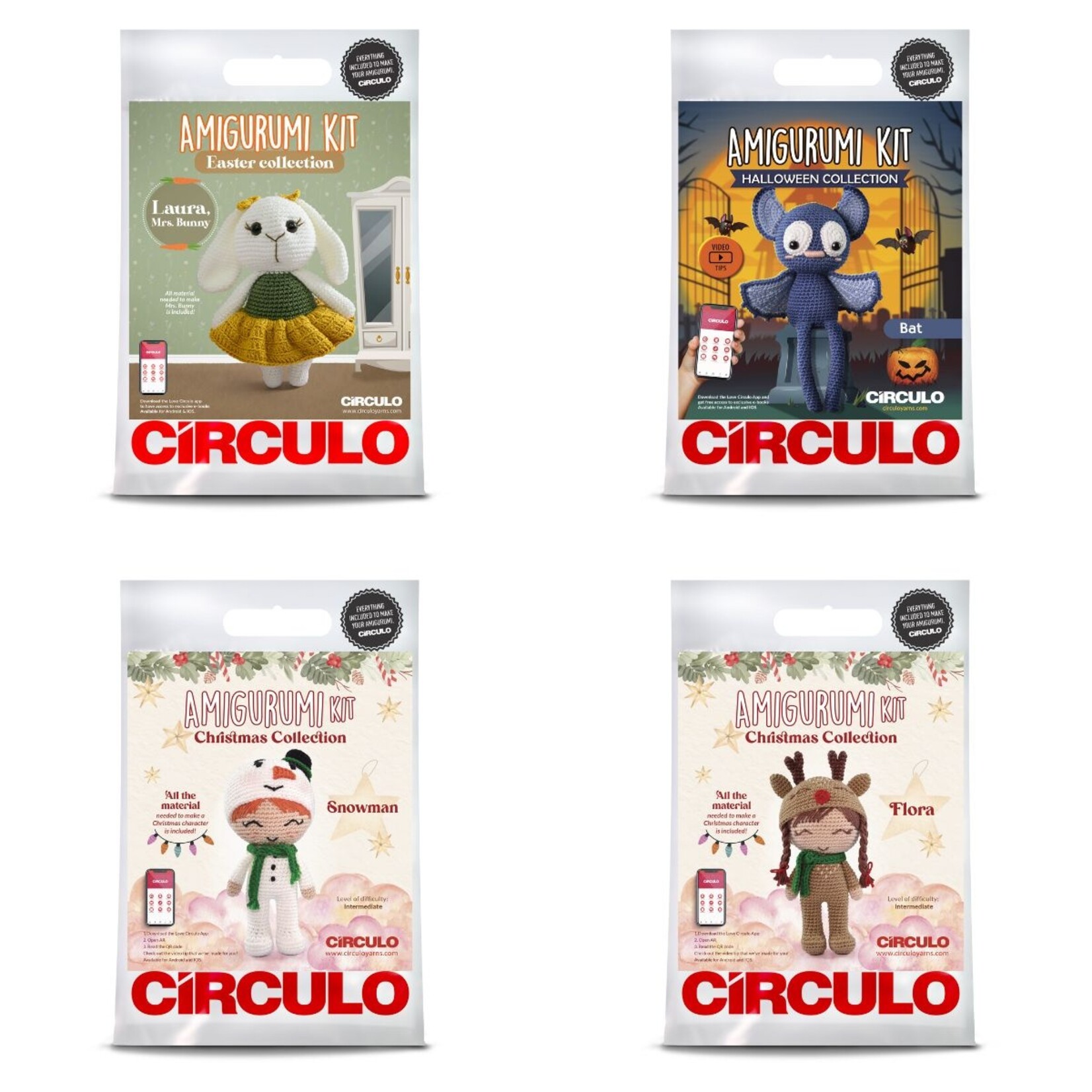 Circulo Circulo Amigurumi Kit: Holiday