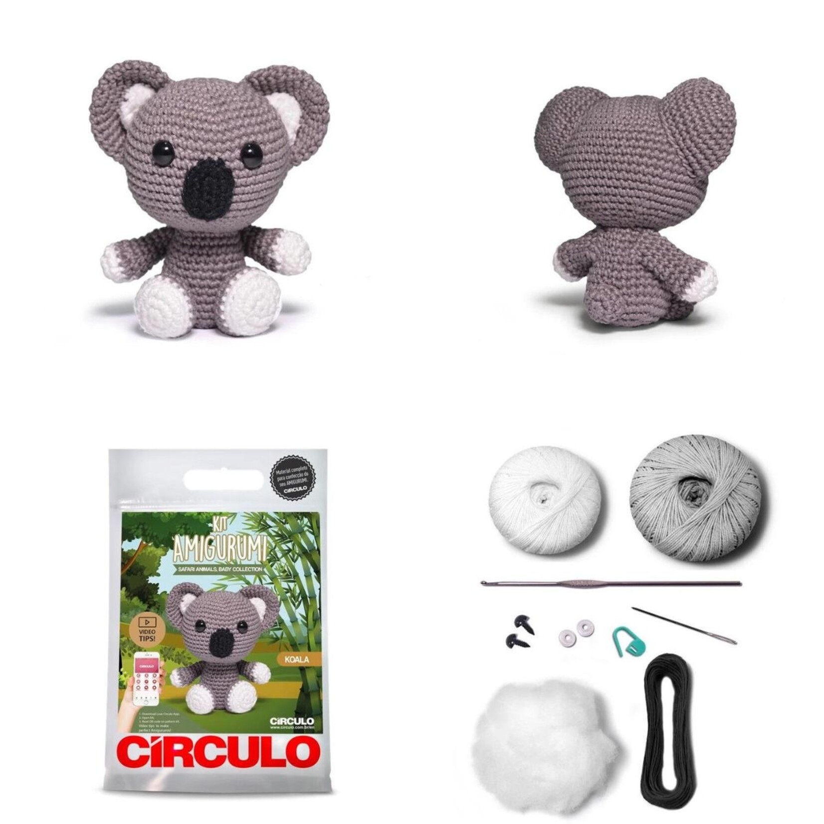 Circulo Circulo Amigurumi Kit: Safari