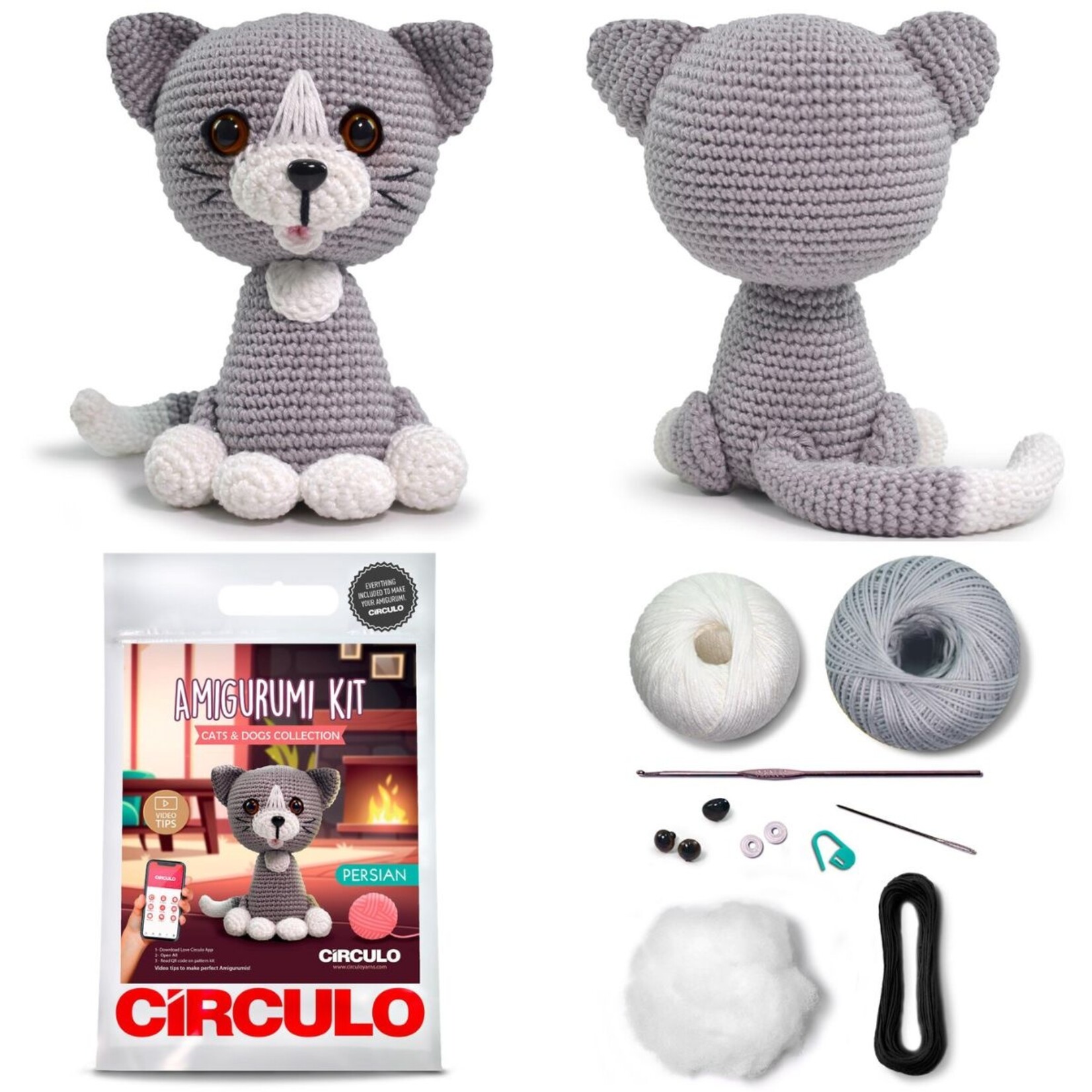 Circulo Circulo Amigurumi Kit: Cats and Dogs