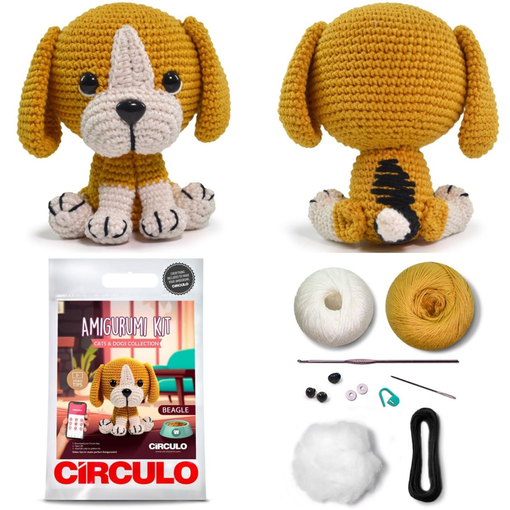 Circulo Circulo Amigurumi Kit: Cats and Dogs