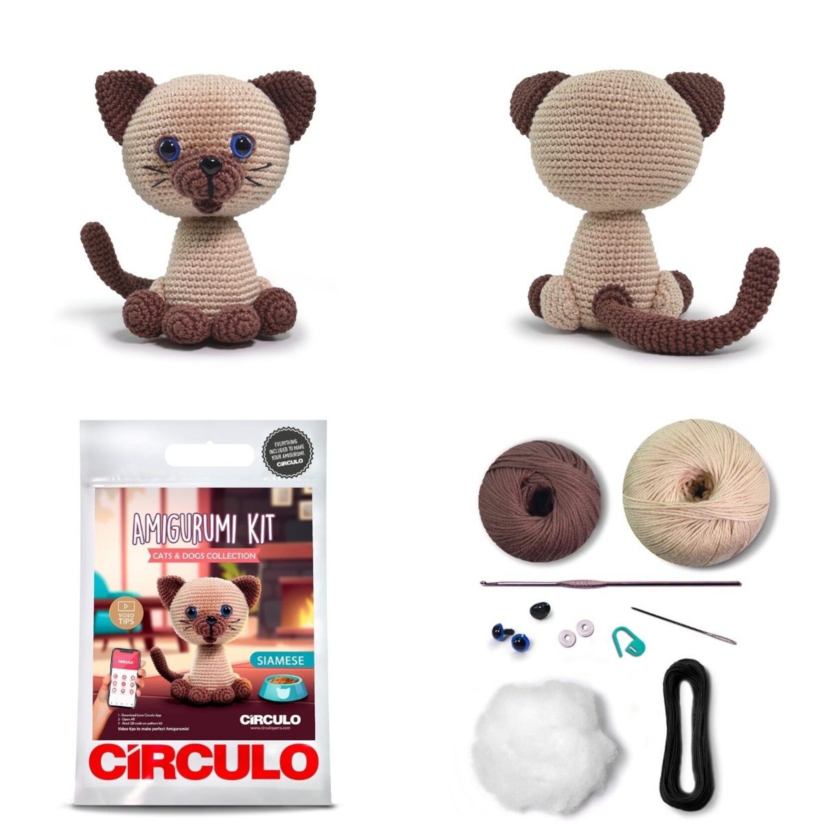Circulo Circulo Amigurumi Kit: Cats and Dogs
