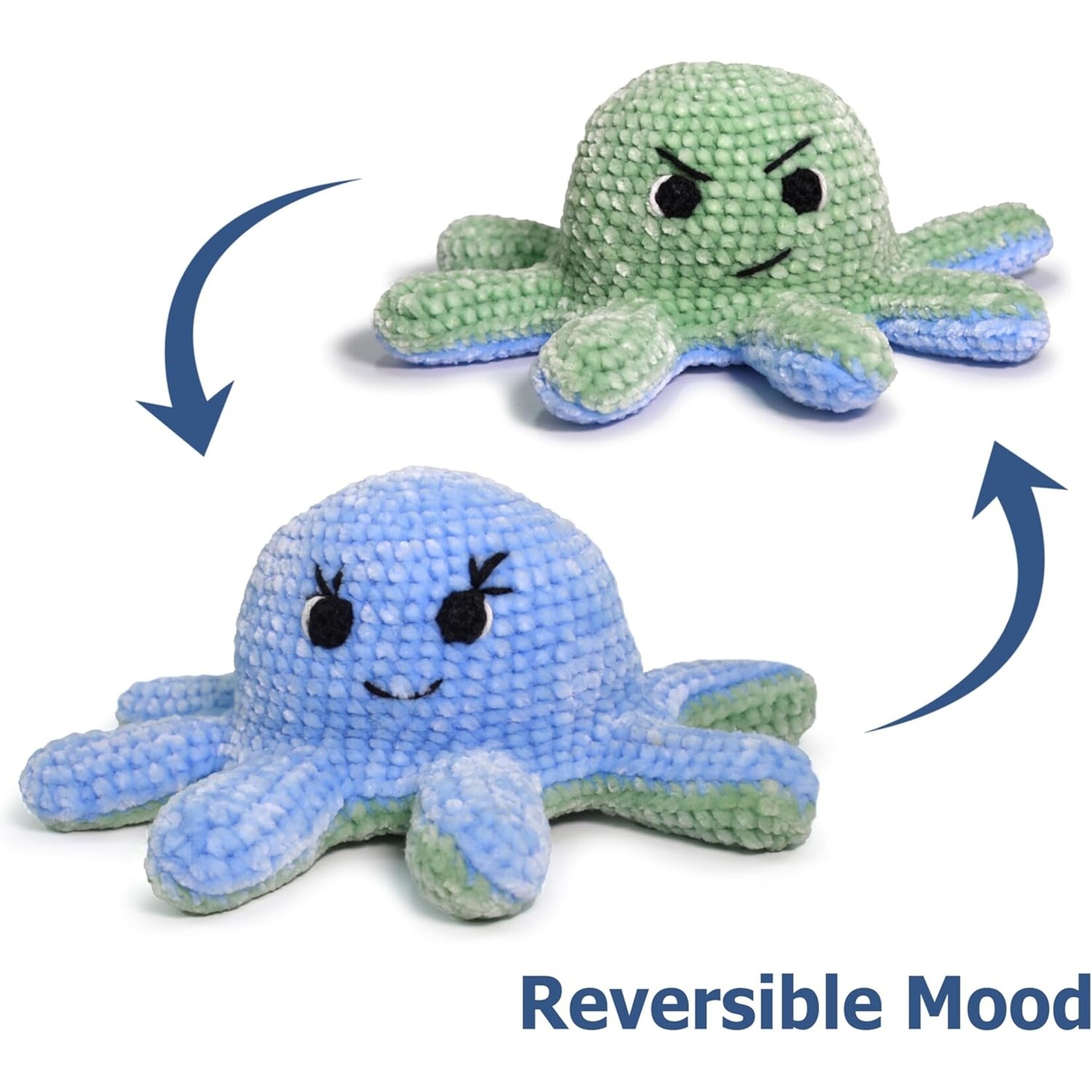 Circulo Circulo Amigurumi Kit: Reversible Octopus