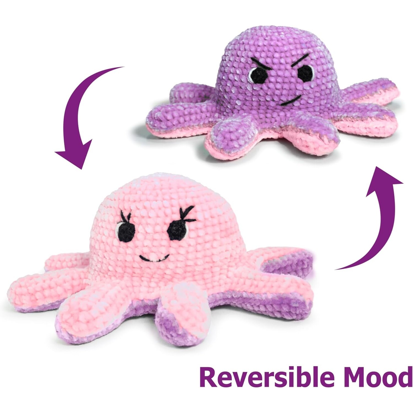 Circulo Circulo Amigurumi Kit: Reversible Octopus