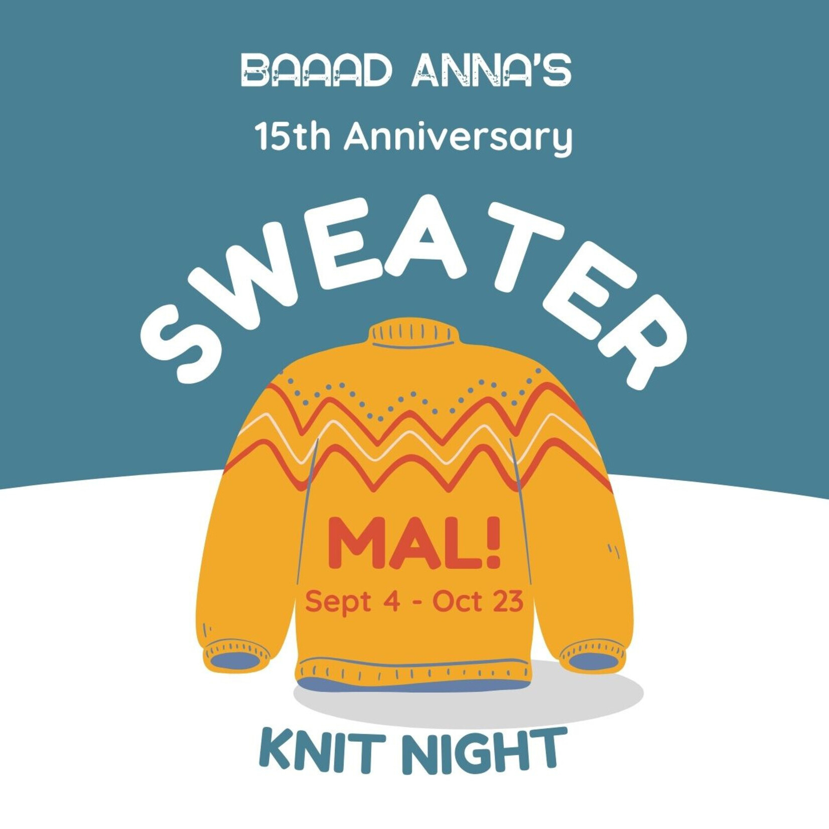 Baaad Anna's Yarn Store Knit Night