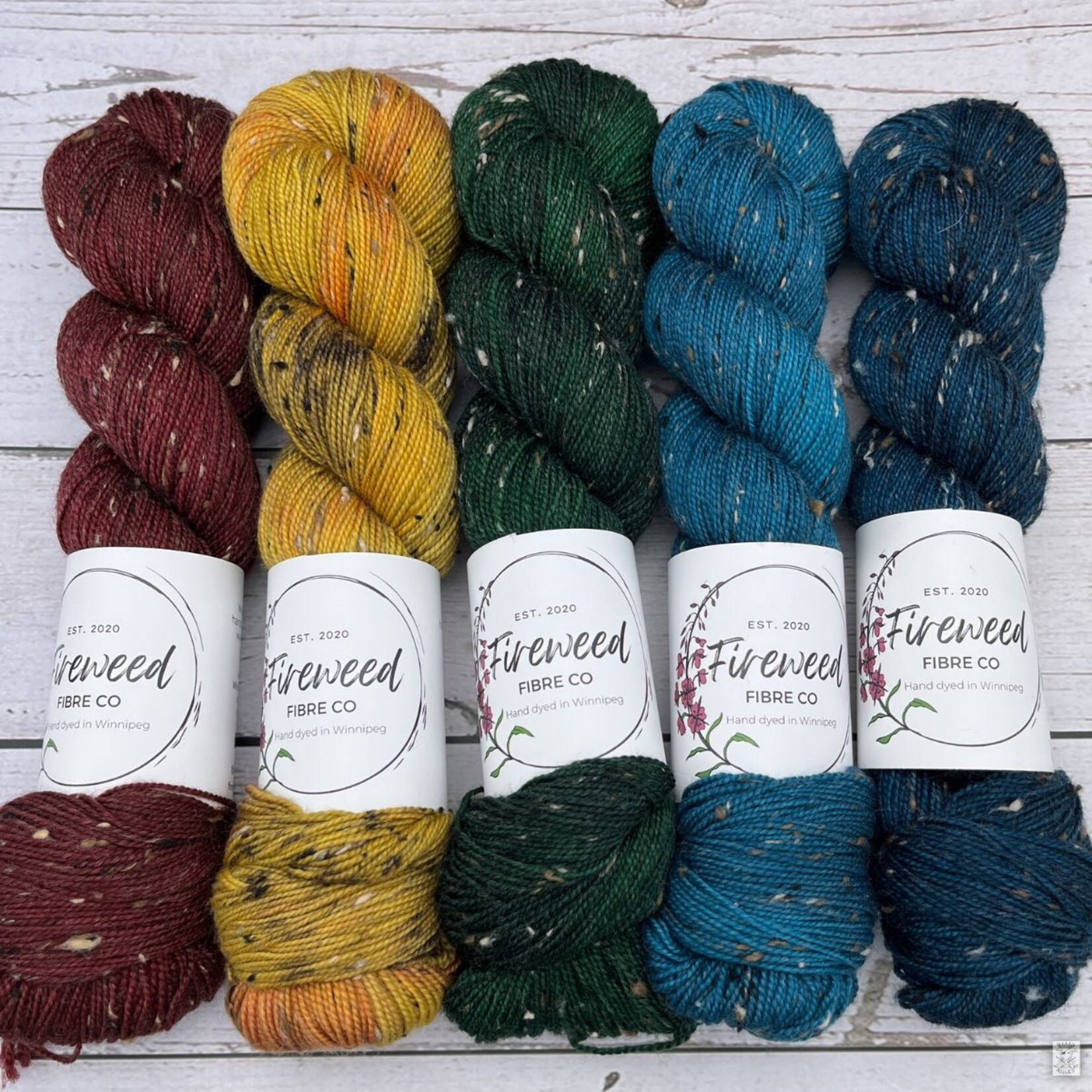 Fireweed Fibre Co Fireweed Fibre Co Wood Lily Tweed Sock