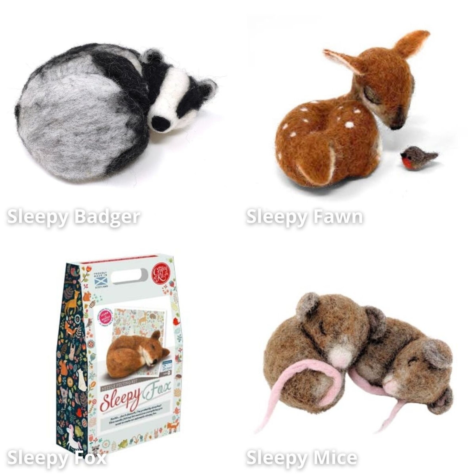 The Crafty Kit Co. Crafty Kits  Medium Felting Kits
